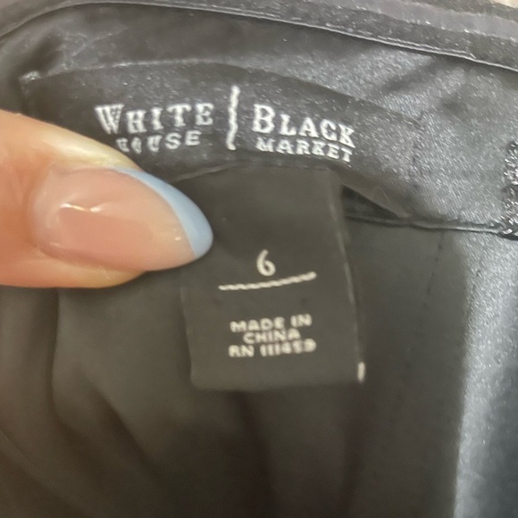 White House black market black strapless mini dress size 6 - Picture 9 of 9